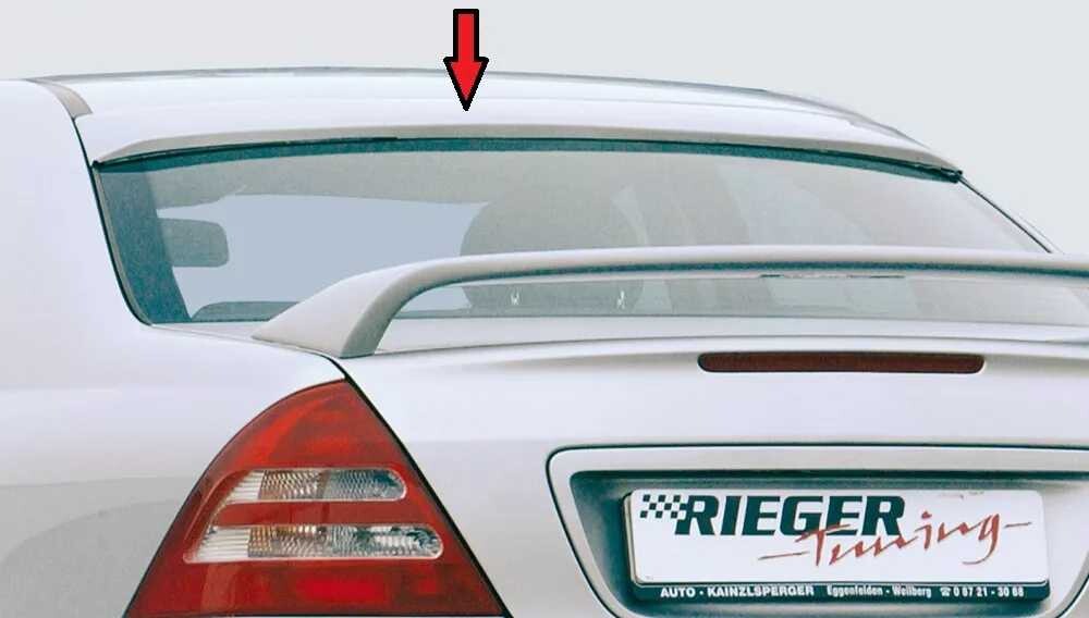 Rieger Tuning Rieger patka na zadní okno pro Mercedes třída C W203 sedan, 05/00-, plast ABS bez povrchové úpravy, bez výřezu pro anténu