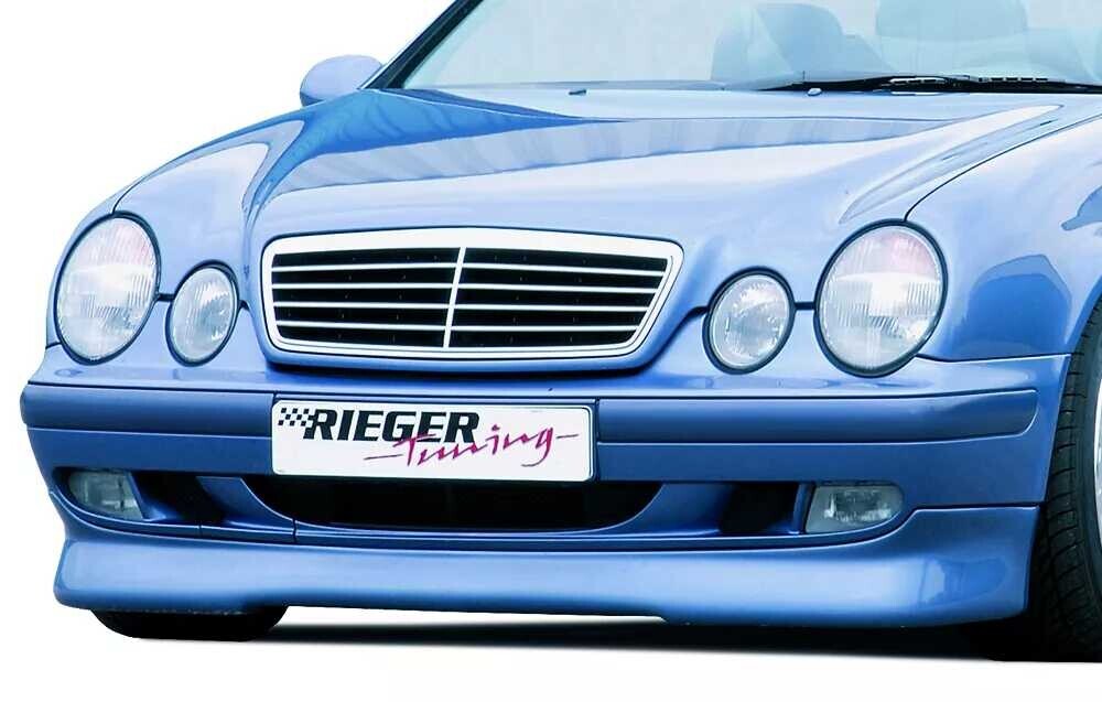 Rieger Tuning Rieger spoiler pod přední nárazník (Elegance) pro Mercedes CLK W208 kabriolet, kupé, plast ABS bez povrchové úpravy