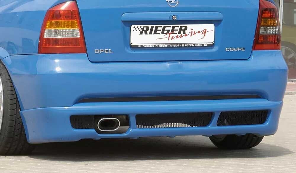 Rieger Tuning Rieger spoiler pod zadní nárazník pro Opel Astra G 3-dvéř., cabrio, kupé, plast ABS bez povrchové úpravy