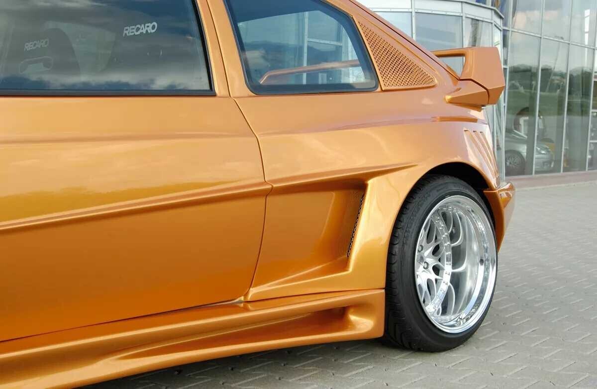 Rieger Tuning Rieger boční práh widebody II mont. strana pravá pro Opel Kadett E 3-dvéř., r.v. 09/88-09/95, GFK (laminát)