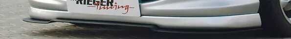 Rieger Tuning Rieger lipa pod přední nárazník Rieger pro Peugeot 206 convertible CC, sedan, 09/98-05/06, plast ABS bez povrchové úpravy