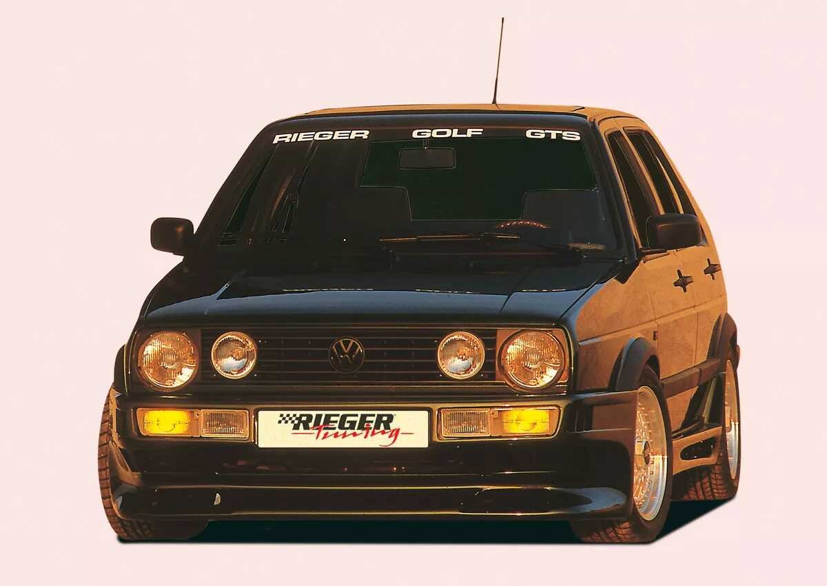 Rieger Tuning Rieger boční práh mont. strana levá pro Volkswagen Golf 2, r.v. 83-91, GFK (laminát), GTS