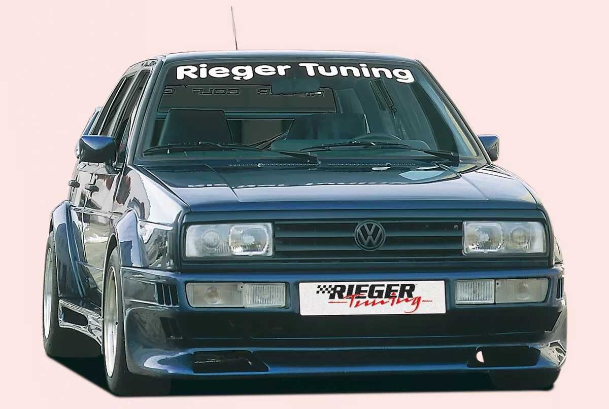 Rieger Tuning Rieger lipa pod přední nárazník pro Volkswagen Golf 2, 83-91, plast ABS bez povrchové úpravy
