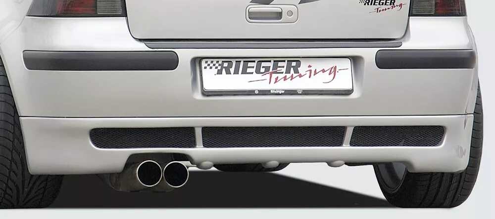 Rieger Tuning Rieger spoiler pod zadní nárazník pro Volkswagen Golf 4 1J  r.v. 10/97-03, plast ABS bez povrchové úpravy, mimo VR6