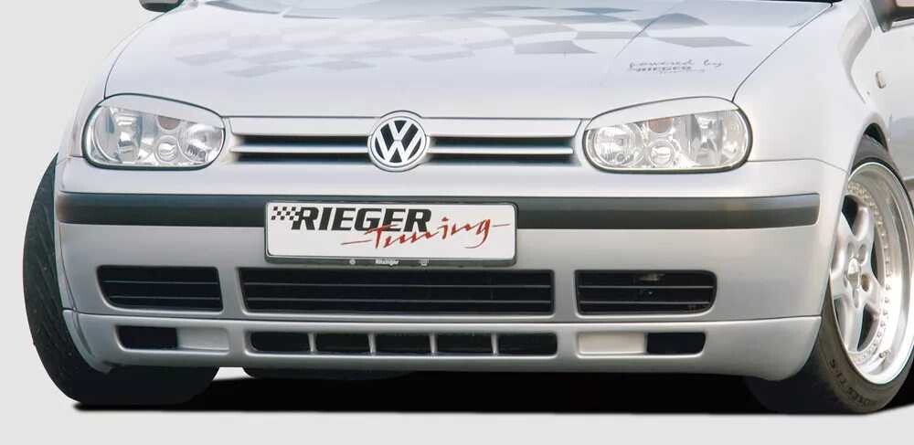 Rieger Tuning Rieger spoiler pod přední nárazník V6-Look pro Volkswagen Golf 4 1J 3-dvéř., 5-dvéř., combi, r.v. 10/97-03, plast ABS bez povrchové úpravy