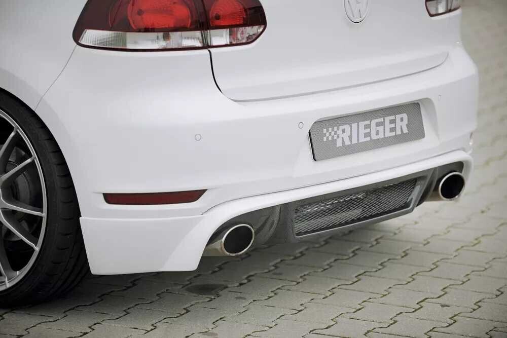 Rieger Tuning Rieger spoiler pod zadní nárazník pro Volkswagen Golf 6 GTD, GTI 3-dvéř., 5-dvéř., kabriolet, plast ABS s povrchovou úpravou Carbon-Look