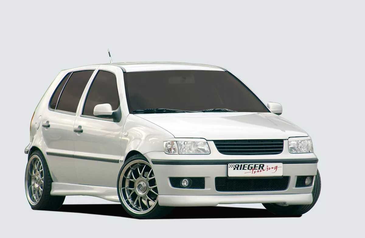 Rieger Tuning Rieger spoiler pod přední nárazník pro Volkswagen Polo 4 6N, r.v. 10/94-01, plast ABS bez povrchové úpravy