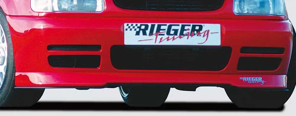 Rieger Tuning Rieger spoiler pod přední nárazník pro Volkswagen Polo 4 6N 3-dvéř., 5-dvéř., r.v. 10/94-01, plast ABS bez povrchové úpravy,