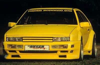 Rieger Tuning Rieger přední nárazník pro Volkswagen Scirocco 2 kupé, GFK (laminát), s výřezy pro blinkry a mlhová světla