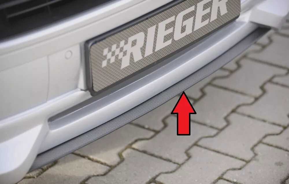 Rieger Tuning Rieger lipa pod přední nárazník Rieger pro Volkswagen T5 bus po faceliftu, 09/09-, plast ABS s povrchovou úpravou Carbon-Look