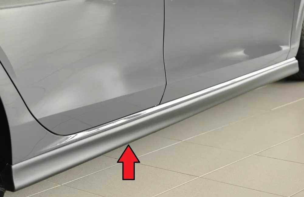 Rieger Tuning Rieger boční práh (XS) mont. strana pravá pro Volkswagen Golf 8 3-dvéř., r.v. 12/19-, plast ABS bez povrchové úpravy