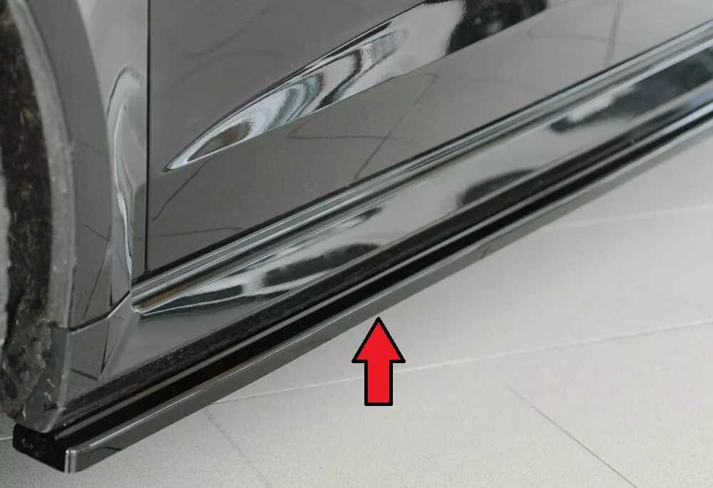 Rieger Tuning Rieger spoiler pod boční práh mont. strana levá pro Audi RS3 8V 5-dvéř. (sportback 8VA / 8VF), 02/17-, plast ABS lakovaný do černé lesklé barvy