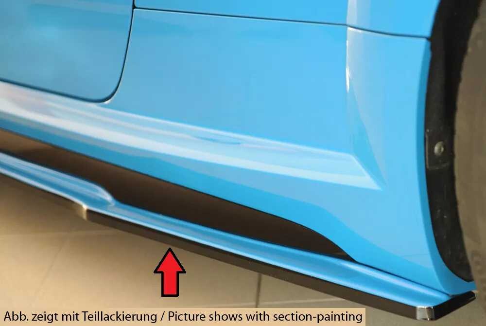 Rieger Tuning Rieger spoiler pod boční práh (ca. 19mm) mont. strana levá pro Audi TTS 8J-FV, 8S kupé, r.v. 09/18-, plast ABS bez povrchové úpravy