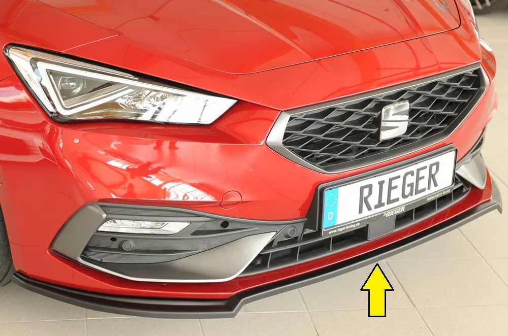 Rieger Tuning Rieger lipa pod přední nárazník pro Seat Leon KL 5-dvéř., 04/20-, plast ABS bez povrchové úpravy