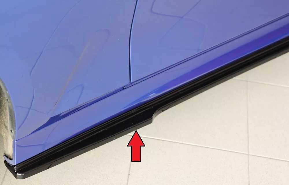 Rieger Tuning Rieger spoiler pod boční práh mont. strana levá pro BMW řada 3 G20 sedan, 03/19-, plast ABS lakovaný do černé lesklé barvy