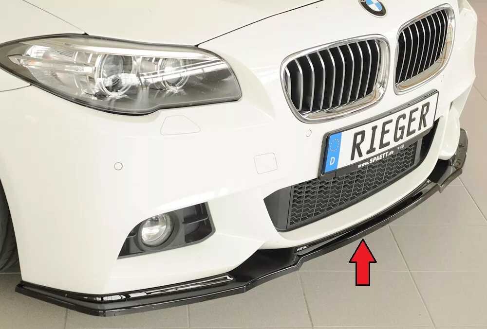 Rieger Tuning Rieger lipa pod přední nárazník pro BMW řada 5 F11 touring, 09/10-06/13, plast ABS lakovaný do černé lesklé barvy