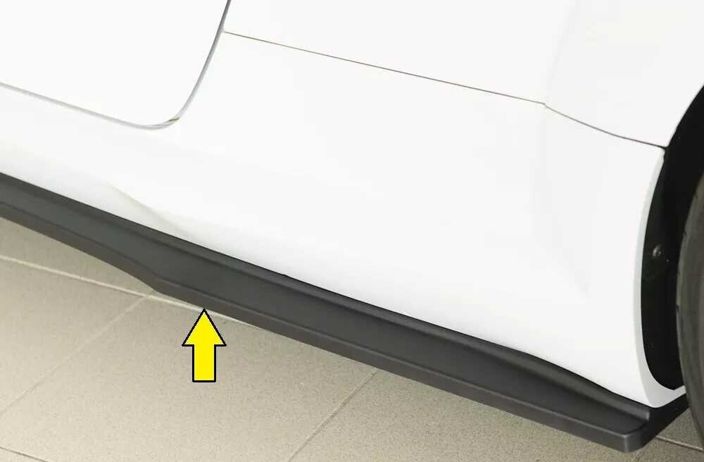 Rieger Tuning Rieger spoiler pod boční práh (ca. 19mm) mont. strana levá pro Audi TT 8J-FV, 8S roadster, r.v. 09/18-, plast ABS bez povrchové úpravy