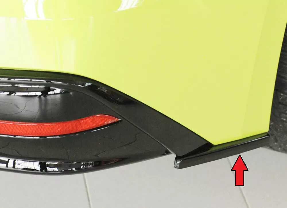 Rieger Tuning Rieger spoiler pod zadní nárazník na pravé straně pro Škoda Enyaq iV RS SUV (5AZ) r.v. 07/21-, plast ABS lakovaný do černé lesklé barvy