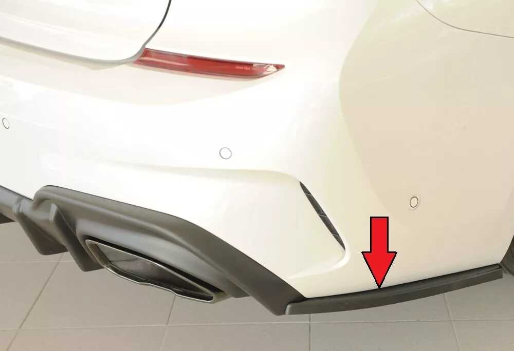 Rieger Tuning Rieger spoiler pod zadní nárazník na pravé straně pro BMW řada 3 G21 touring r.v. 03/19-06/22, plast ABS bez povrchové úpravy