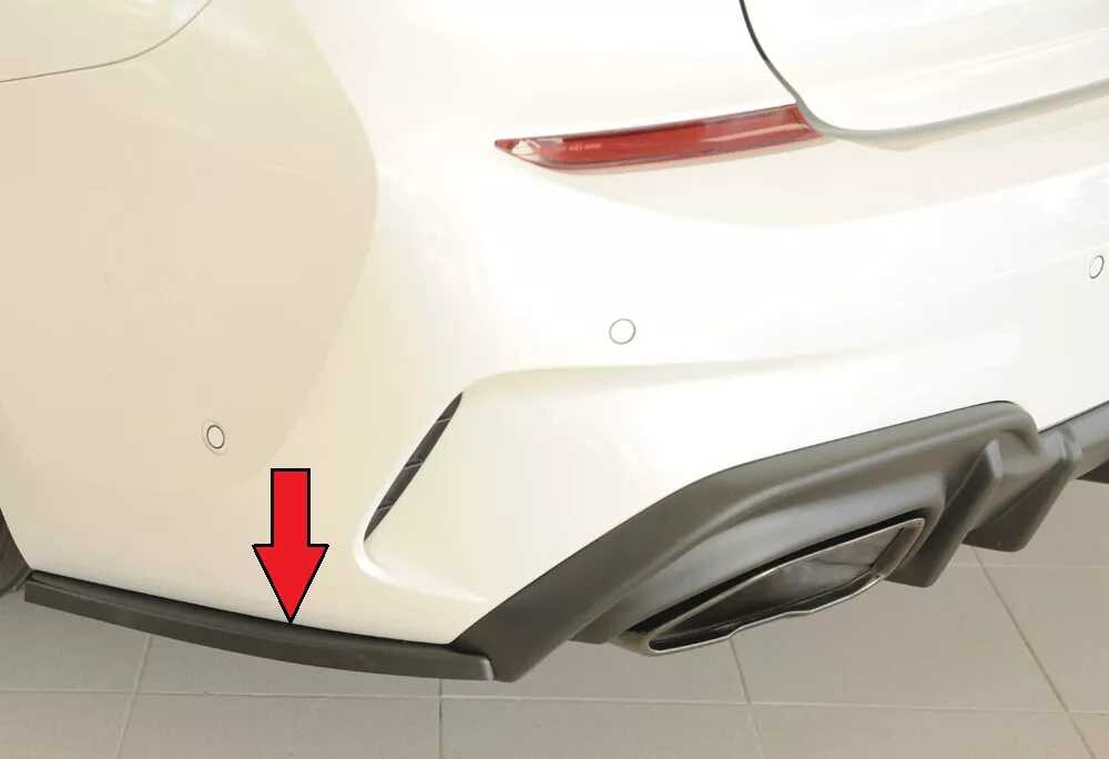 Rieger Tuning Rieger spoiler pod zadní nárazník na levé straně pro BMW řada 3 G21 touring r.v. 03/19-06/22, plast ABS bez povrchové úpravy