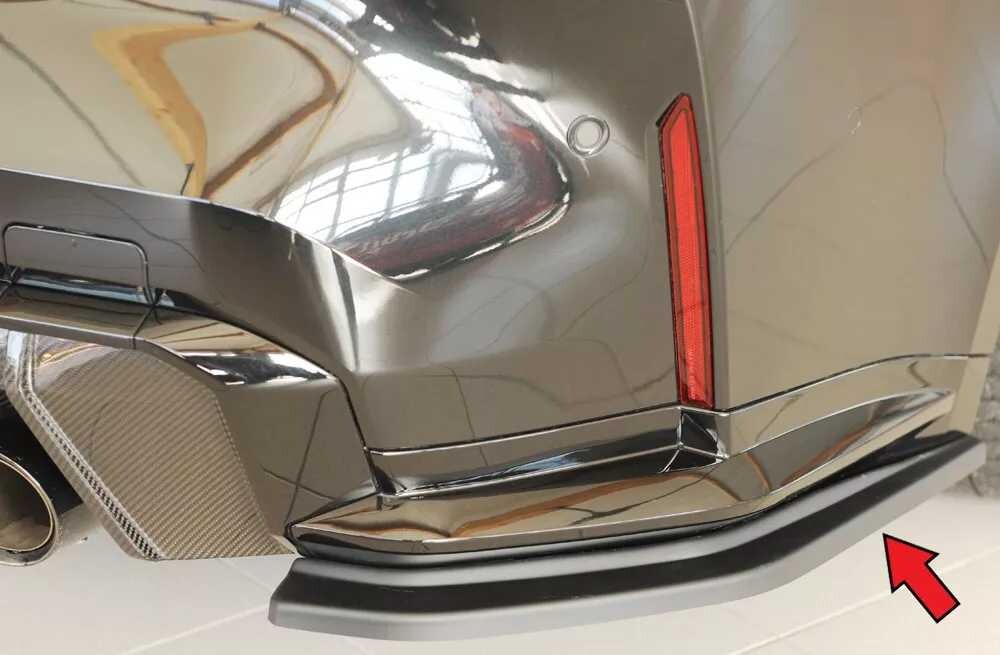 Rieger Tuning Rieger spoiler pod zadní nárazník na pravé straně pro BMW Řada 4 G82 M4 CSL G34MKS kupé r.v. 07/22-, plast ABS bez povrchové úpravy