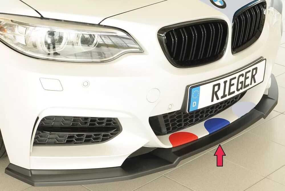 Rieger Tuning Rieger lipa pod přední nárazník pro BMW řada 2 F23 kabriolet, 07/17-, plast ABS bez povrchové úpravy