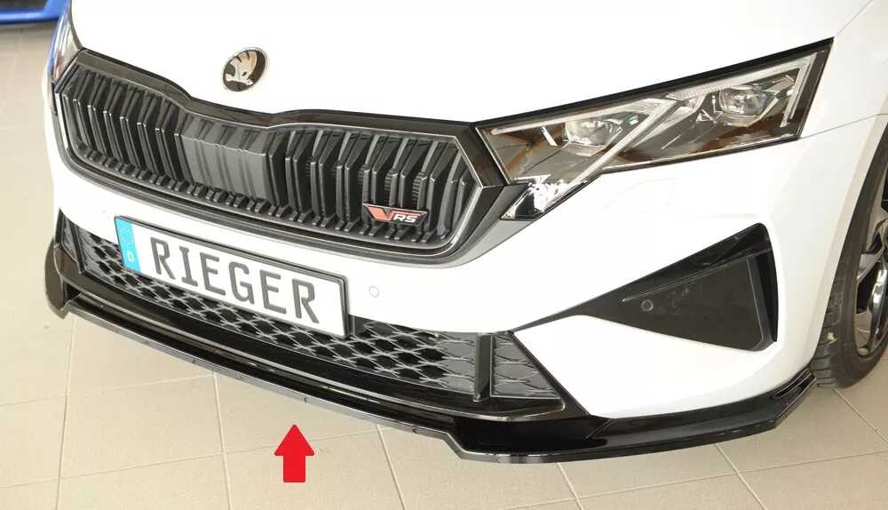 Rieger Tuning Rieger lipa pod přední nárazník pro Škoda Octavia RS NX sedan, 08/24-, plast ABS lakovaný do černé lesklé barvy