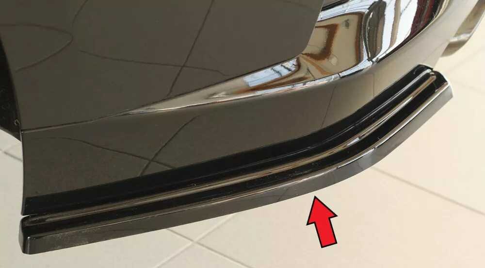 Rieger Tuning Rieger spoiler pod zadní nárazník na levé straně pro BMW řada 2 G42 kupé r.v. 07/21-, plast ABS lakovaný do černé lesklé barvy