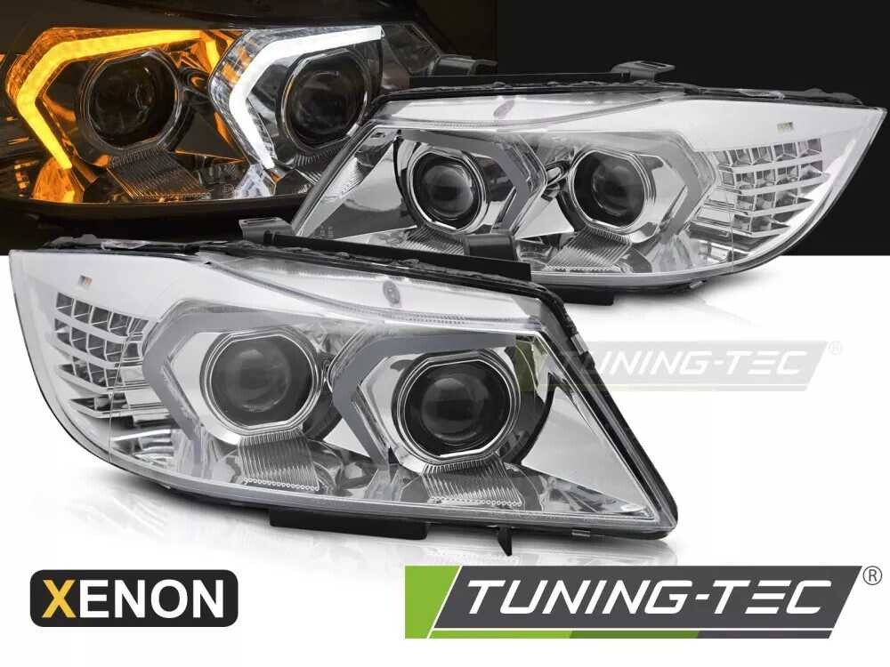 XENON HEADLIGHTS LED CHROME fits BMW E90/E91 LCI 09-11