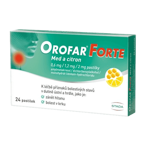 OROFAR FORTE MED A CITRON 24 pastilek