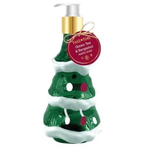 TAKE TIME Tekuté mýdlo Green Tea&Bergamot Vánoční stromek 300ml