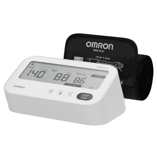 Tonometr digi.OMRON M3 Comfort AFib pažní+zdroj
