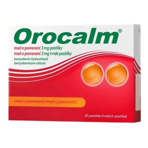 OROCALM MED A POMERANČ 3MG pastilka 20