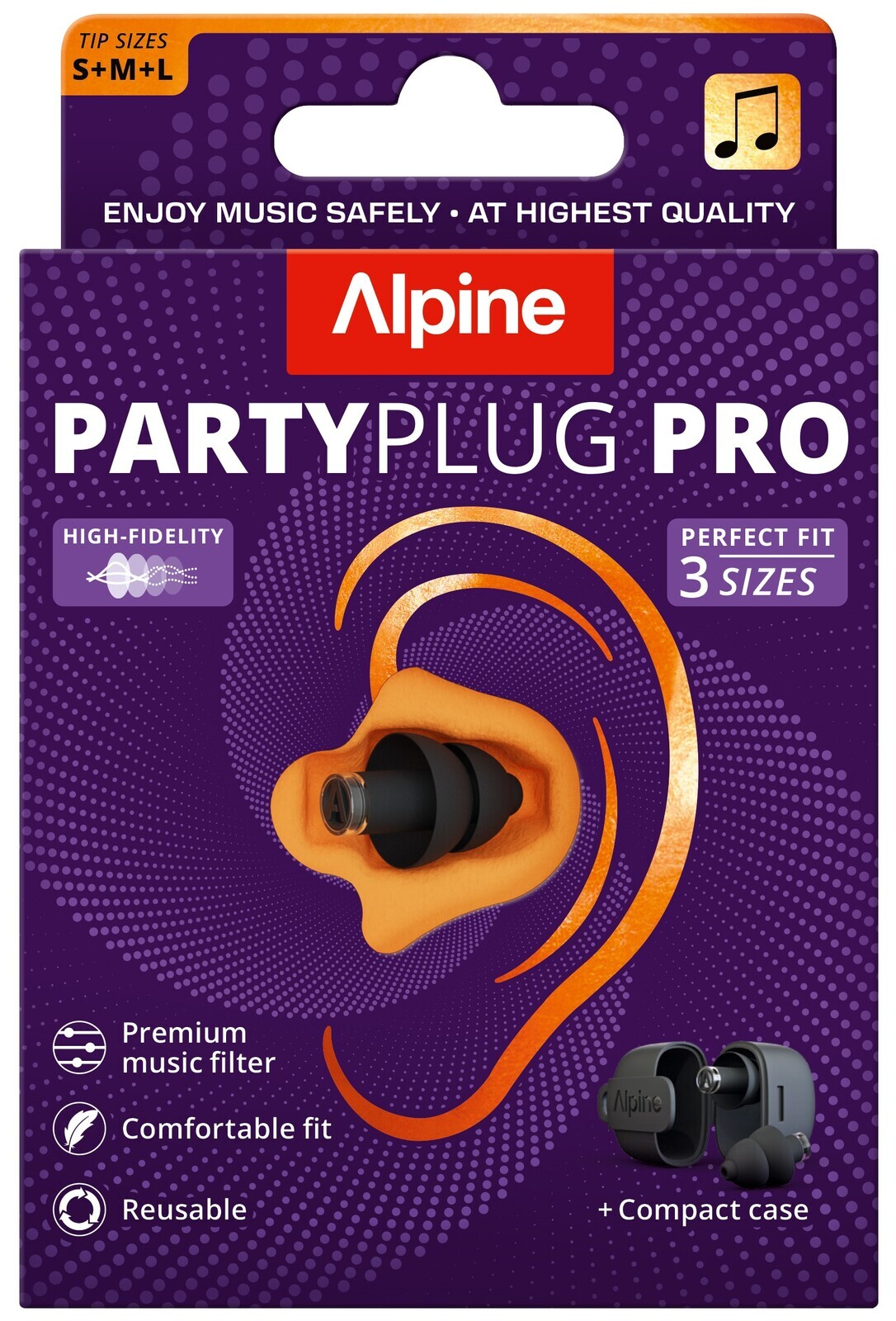 Alpine Partyplug Pro Black (rozbalené)