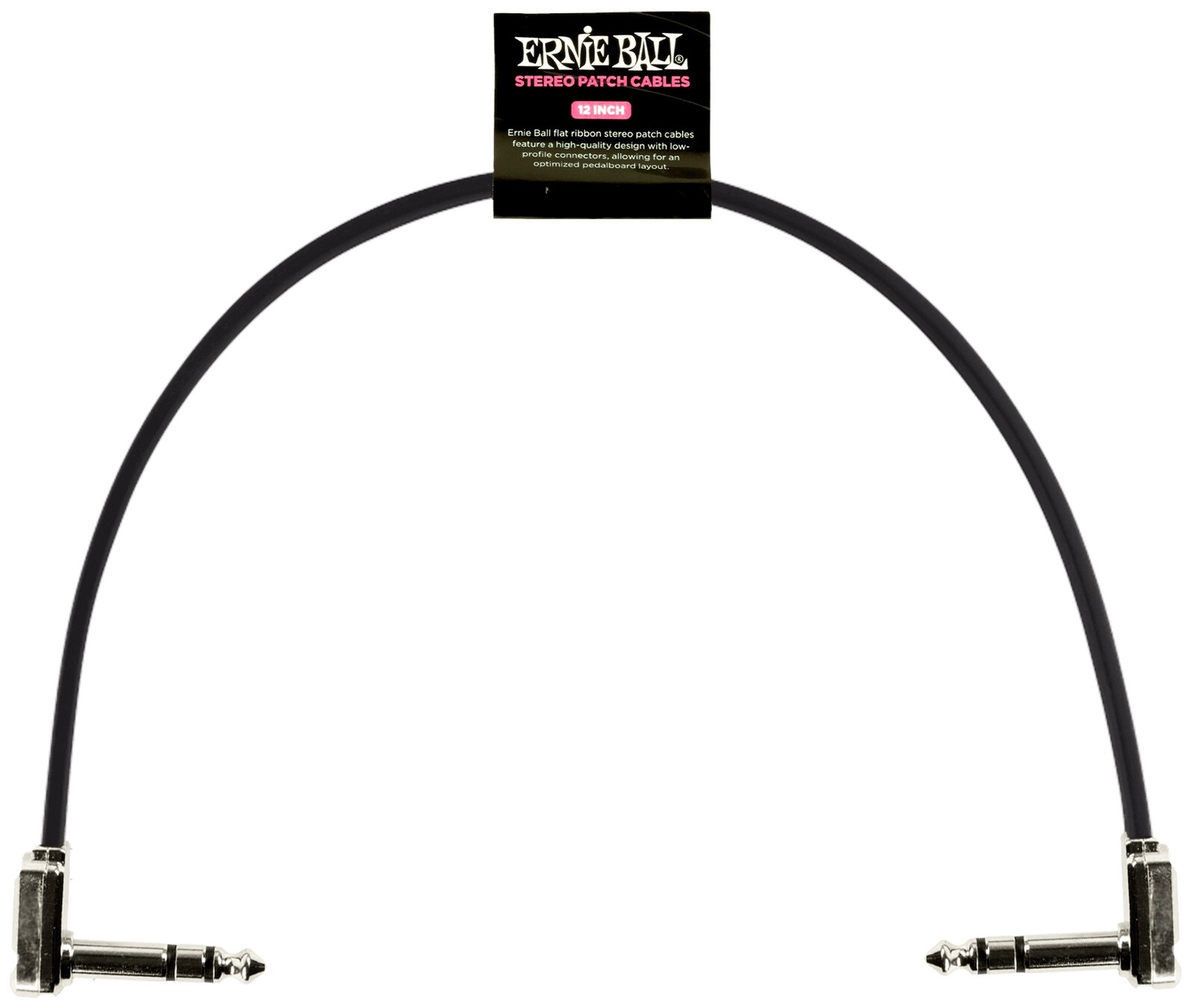 Ernie Ball Flat Ribbon Stereo Patch Cable 12