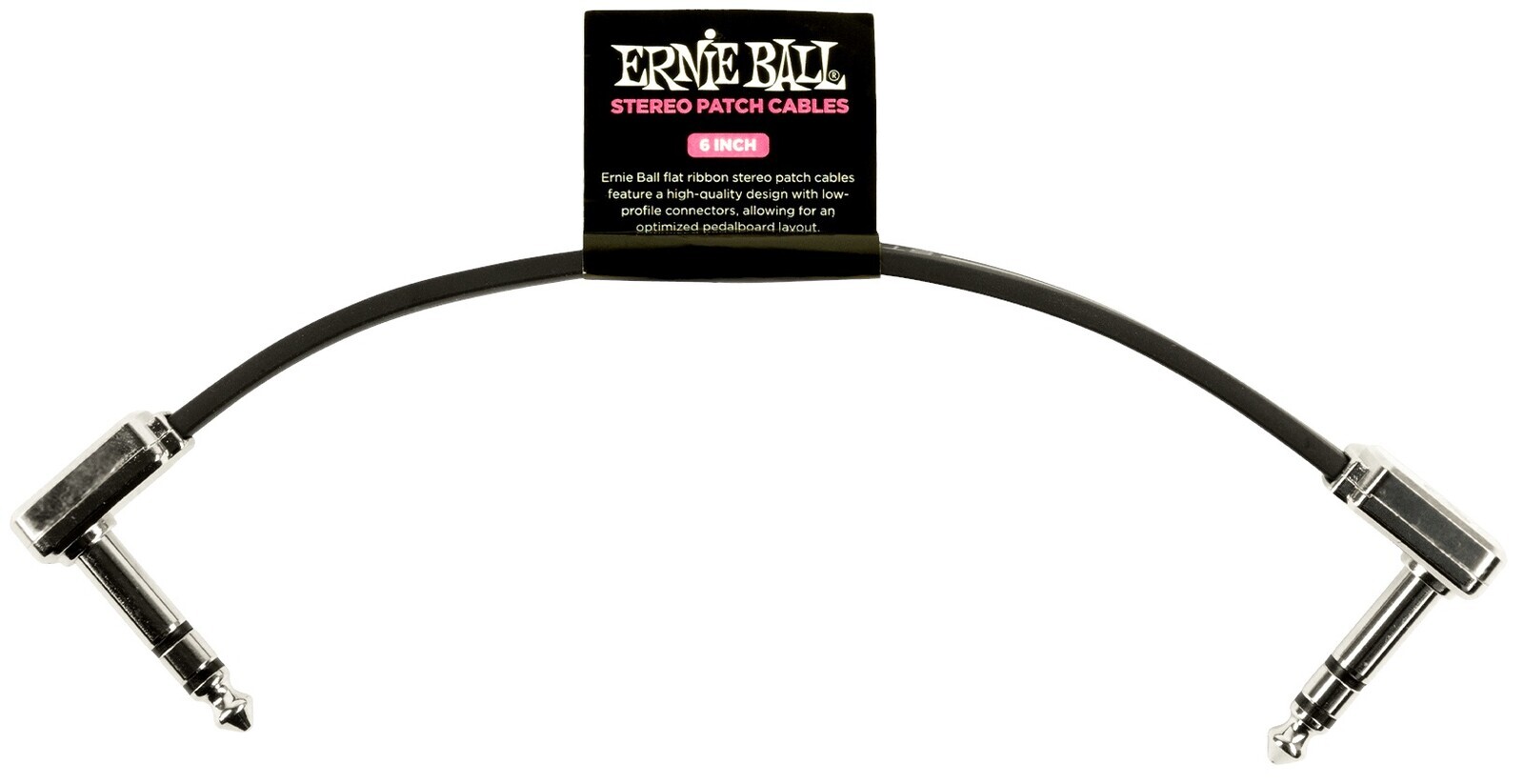 Ernie Ball Flat Ribbon Stereo Patch Cable 6