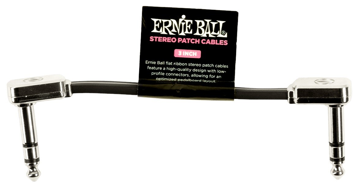 Ernie Ball Flat Ribbon Stereo Patch Cable 3