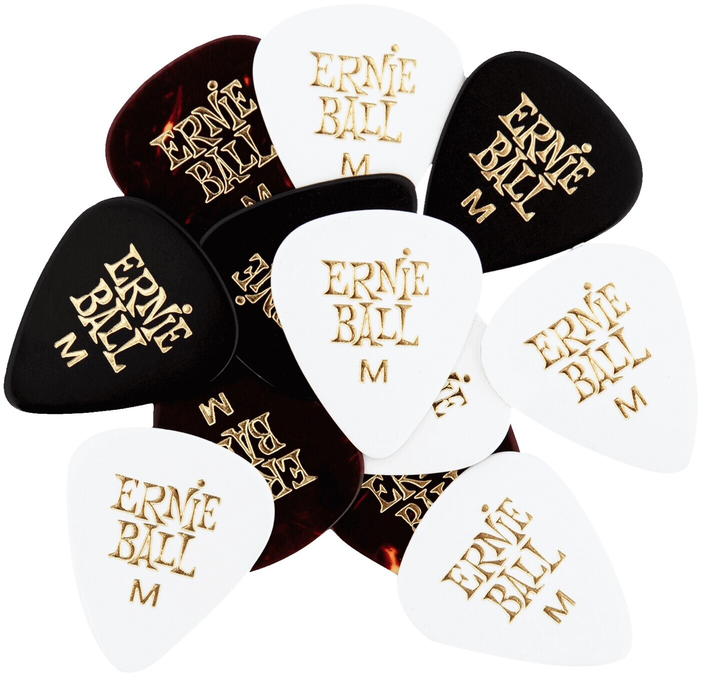 Ernie Ball 9178 Cellulose Picks Medium Assorted 12-Pack