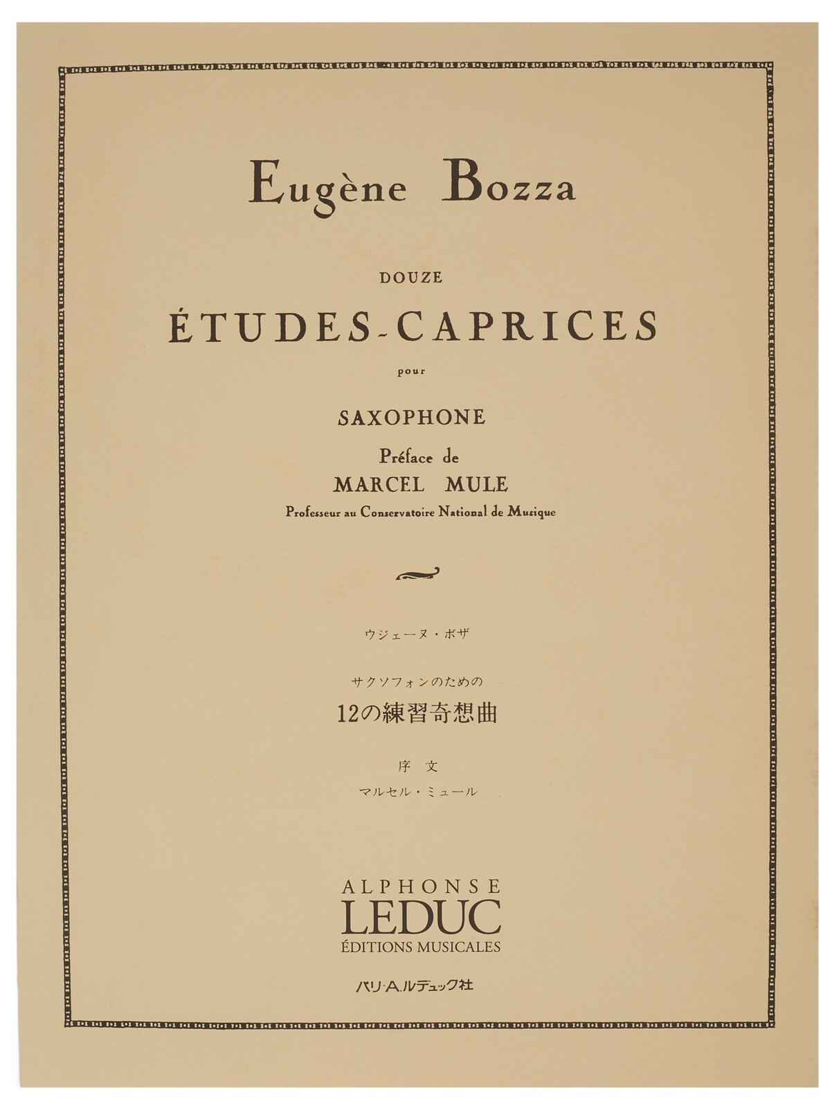 MS 12 Etudes-Caprices For Saxophone