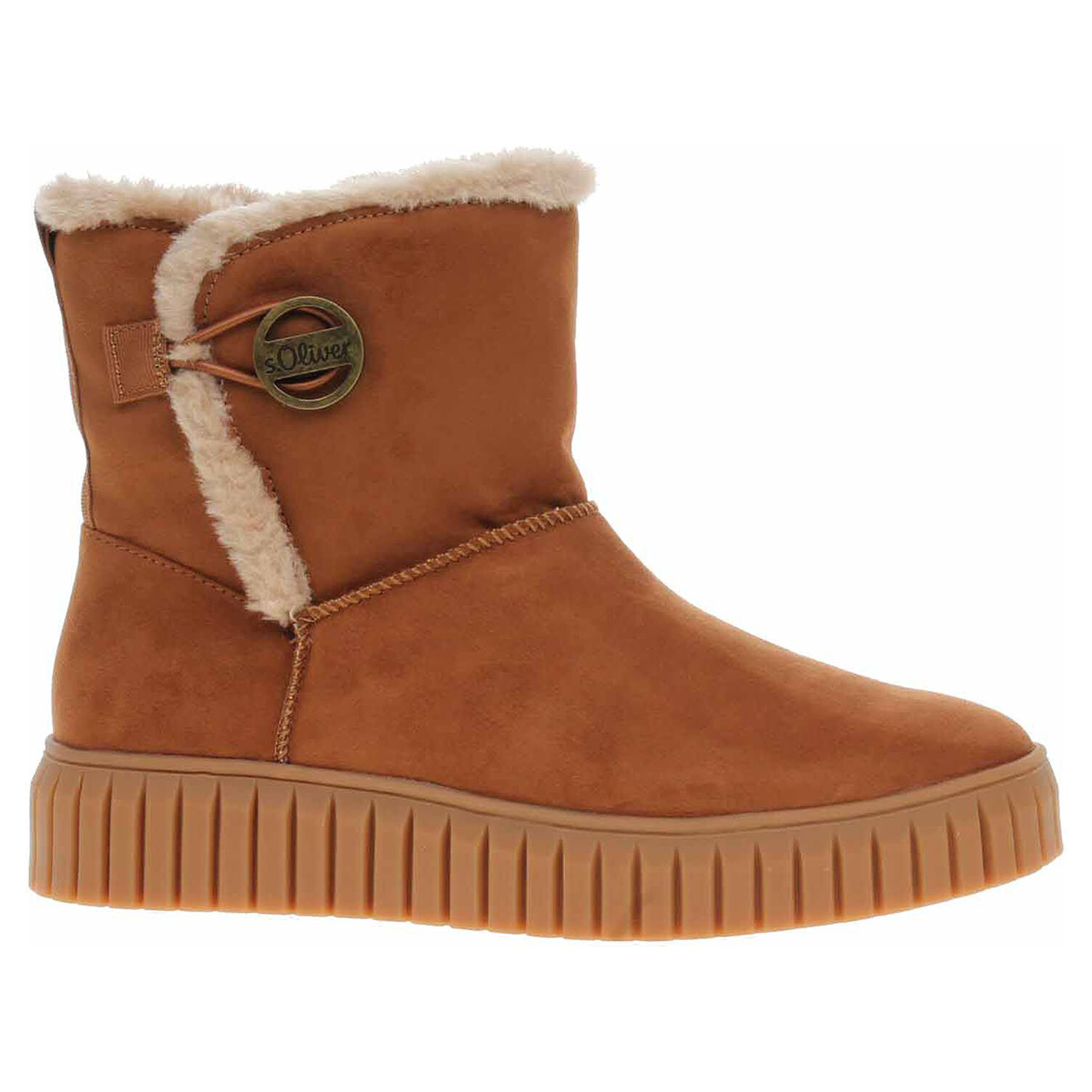 Ecco Dámské polokozačky s.Oliver 5-26418-41 cognac 22700296