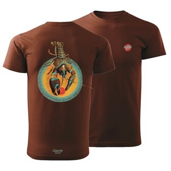 Giants fishing Tričko pánské hnědé Rak|vel. 3XL