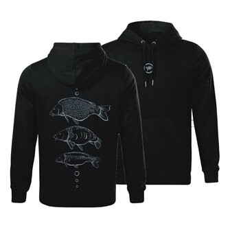Giants Fishing Mikina pánská černá Tři kapři|vel. XL