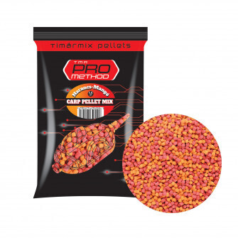 Timár Mix Pro Method Carp Pellet Mix 800 g 1,5 mm Varianta: Pomeranč - Mango (MX5584)