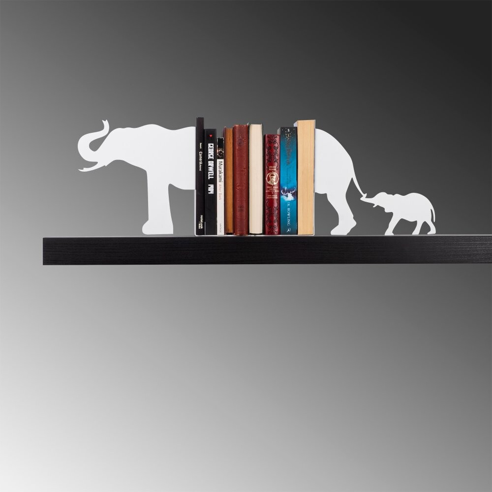 Metal Bookend Kitap tutucu 1 - White