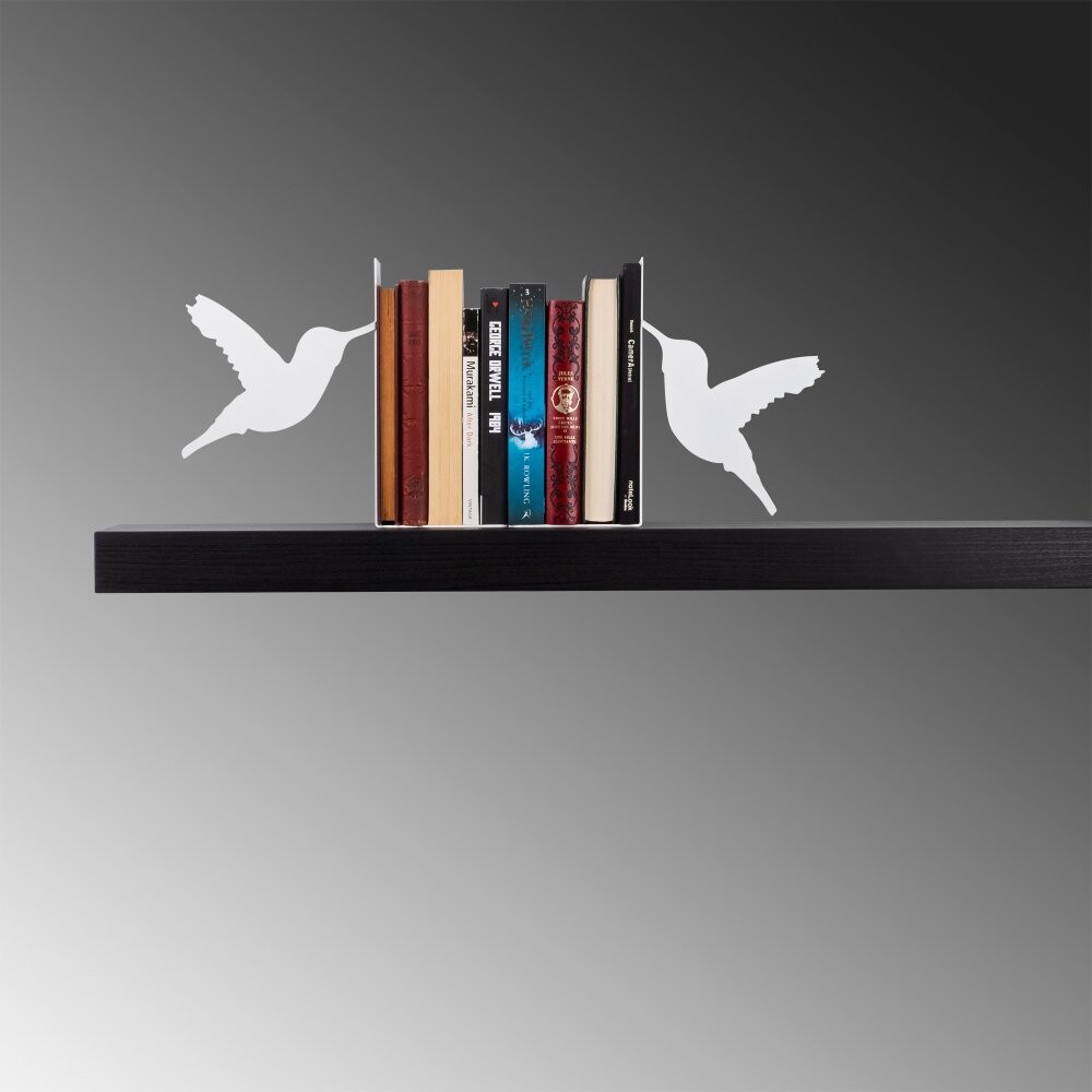 Metal Bookend Kitap tutucu 11 - White