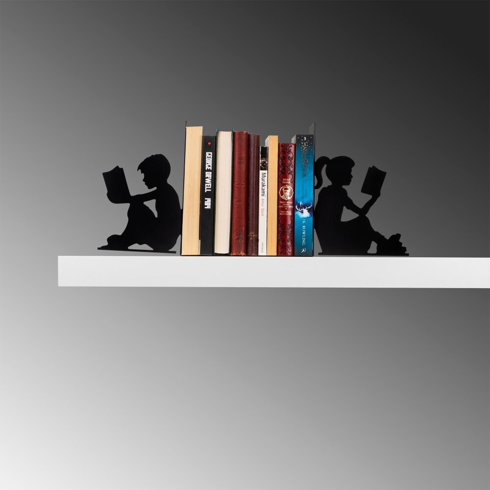 Metal Bookend Kitap tutucu 10 - Black