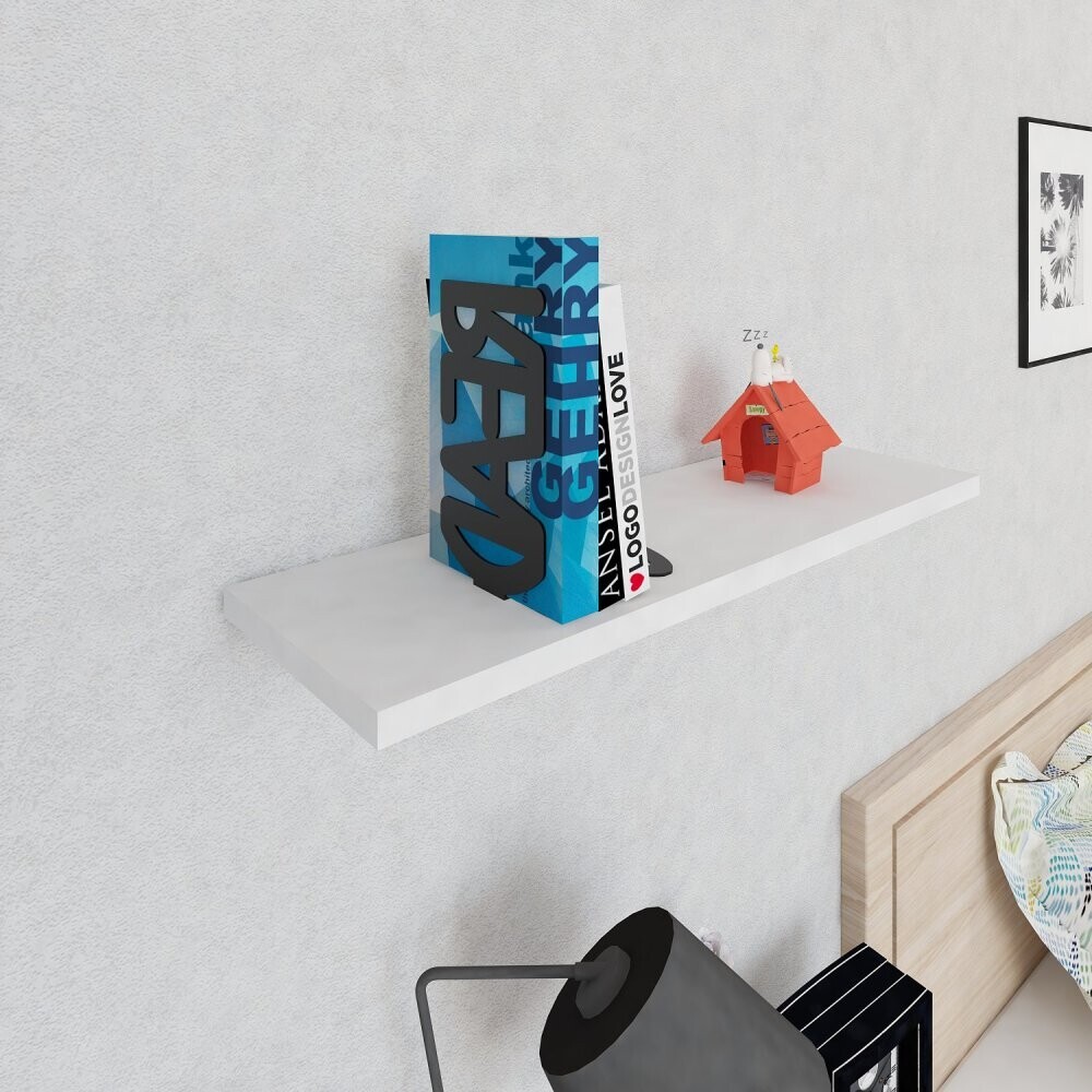 Metal Bookend Reading - Black