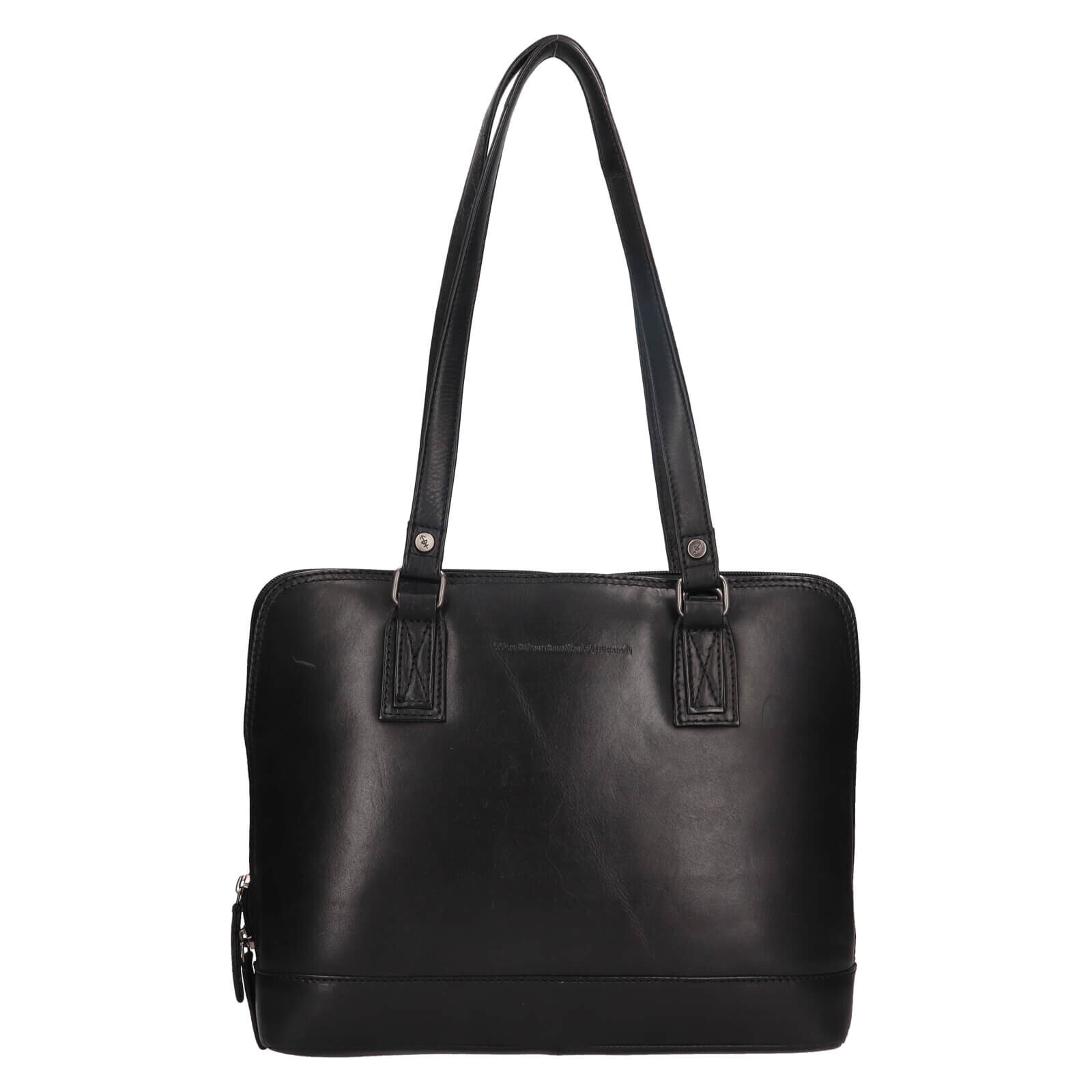 Dámská kožená kabelka na notebook The Chesterfield Brand Viamonta - černá