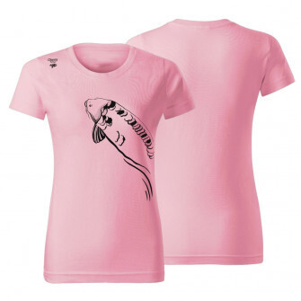 Giants fishing Tričko dámské růžové Plavající kapr|vel. S