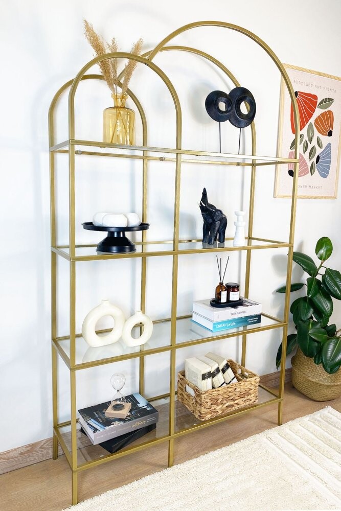 Knihovna Twin - Gold, Transparent